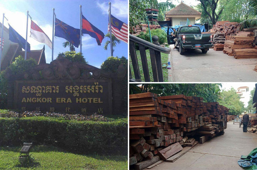 សណ្ឋាគា​រអង្គរអេរ៉ា​កណ្តាល​ក្រុងខេត្ត​សៀមរាប​ជាឃ្លាំង​ស្តុកឈើ​ប្រណិតមិ​នគួរអោយ​ជឿ